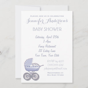 Invitaciones simples y de Moda Unisex para ducha d