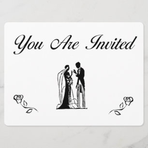 Invitaciones simples y elegantes de la boda