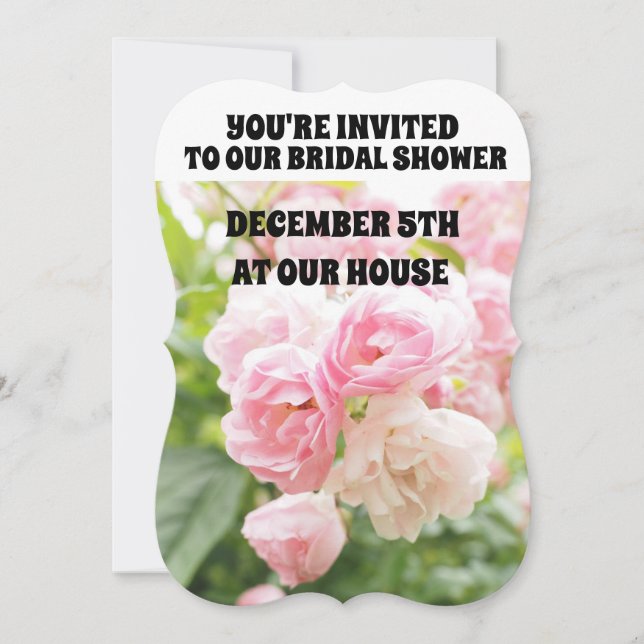 INVITACIONES SOBRE ROSAS DE ROSA DE ROSA DE PINO D (Anverso)