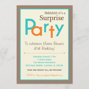 Invitaciones sorpresa a fiestas de cumpleaños - Ho
