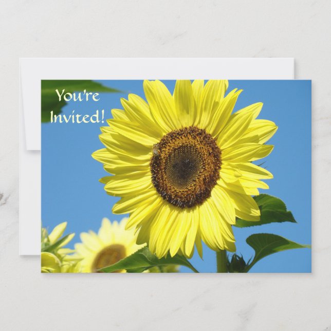 INVITACIONES Sunflower Te invitan al día de la mad (Anverso)