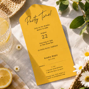 Invitaciones Tarjeta de respuesta desglosable de
