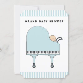 Invitaciones temáticas de Baby Shower Music