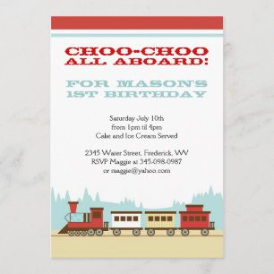 Invitaciones temáticas de la fiesta de cumpleaños