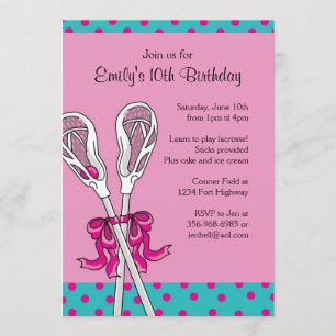 Invitaciones temáticas del cumpleaños de LaCrosse