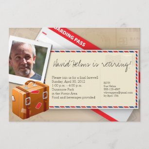 Invitaciones temáticas del viaje - grandes para el