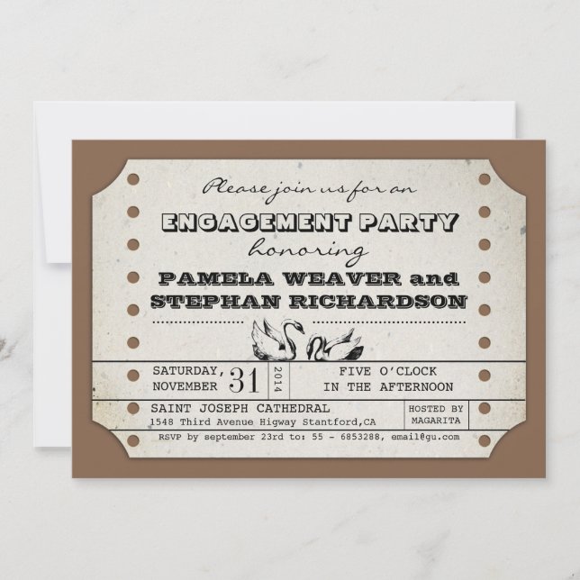 INVITACIONES TIPOGRÁFICAS DE ENTRADA DE VENTAJAS (Anverso)