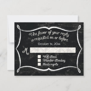 Invitaciones tipográficas rústicas con estilo de p