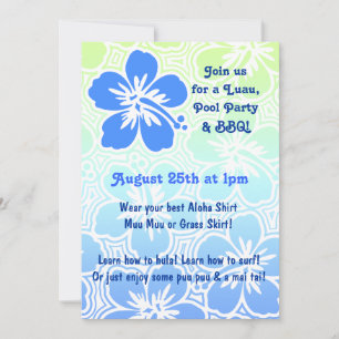 Invitaciones tropicales de Kono Hibiscus