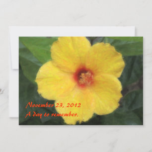Invitaciones tropicales hawaianas del hibisco