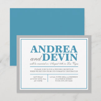 Invitaciones ÚNICAMENTE para la Recepción de Boda 