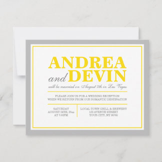 Invitaciones Únicamente para la Recepción de Boda 