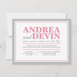 Invitaciones Únicamente para la Recepción de Boda