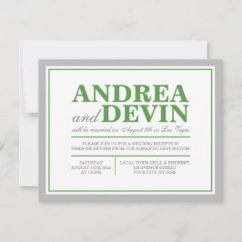 Invitaciones ÚNICAMENTE para Recepción de Boda Gra