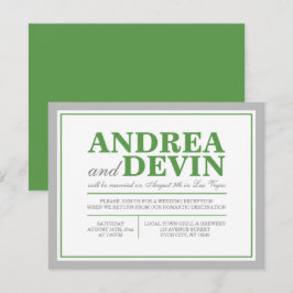 Invitaciones ÚNICAMENTE para Recepción de Boda Gra