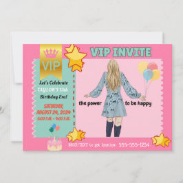 INVITACIONES VIP PARA CHICAS (TWEEN) CUMPLEAÑOS