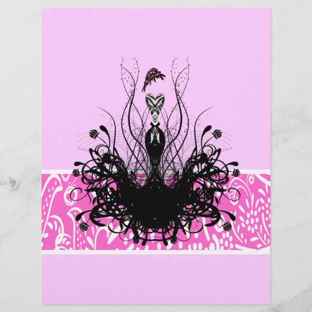 Invitaciones, volantes y Pegatinas de la Moda Diva (Frente)