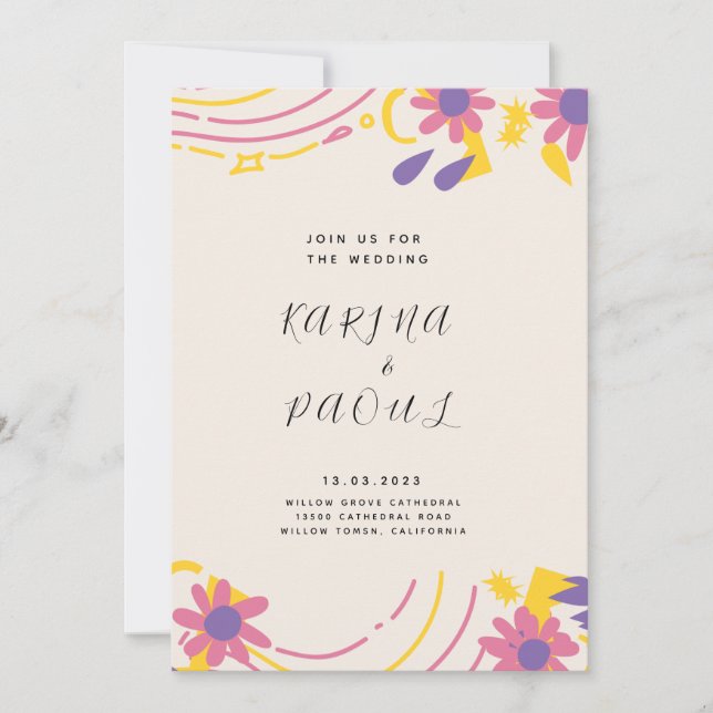 Invitaciones y anuncios (Anverso)