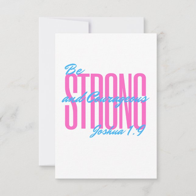 Invitaciones y Invitaciones Joshua 1:9 (Anverso)