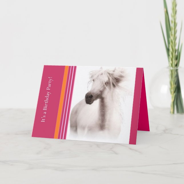 Invitaciones y tarjetas de la fiesta de los caball (Anverso)