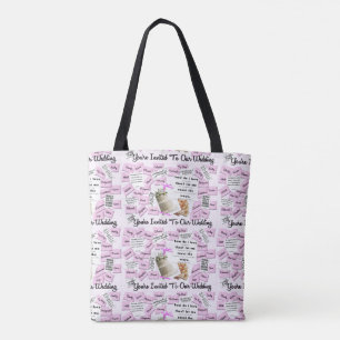 Invitado A Nuestra Bolsa De Regalo De Tote Boda