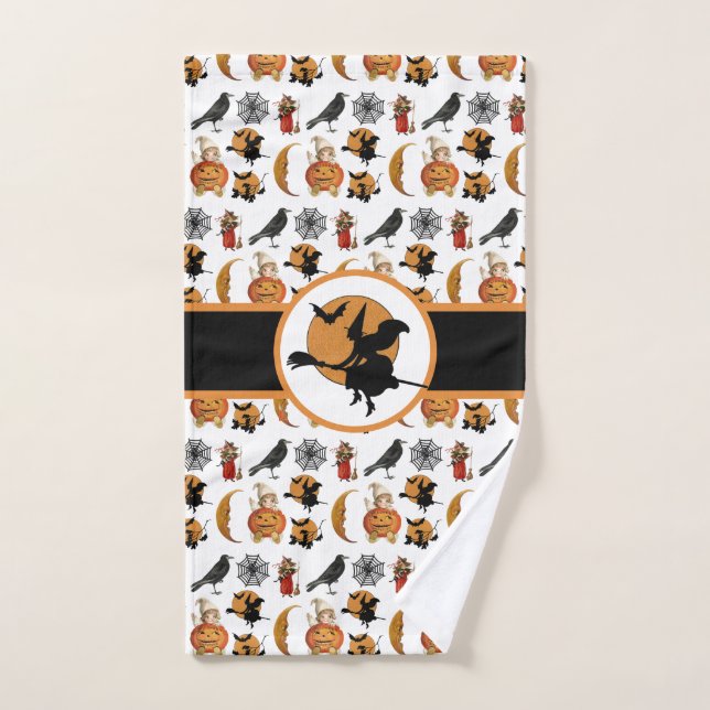 Invitado en un baño de brujas de Halloween (Toalla de mano)