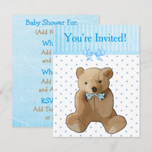 Invitado, Teddy Bear Baby Shower Invitaciones