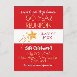 ¡Invítalos! Tarjeta postal de reunión de la 50ª pr