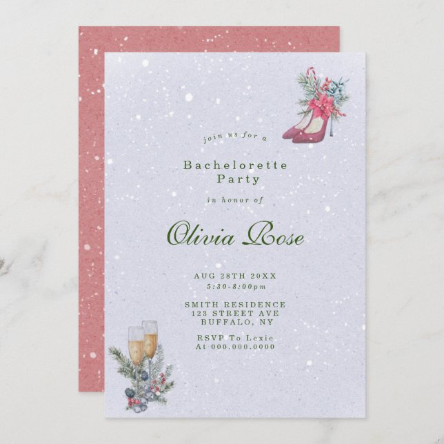 Invitan a la fiesta de la bachillerato de rosas am (Anverso / Reverso)