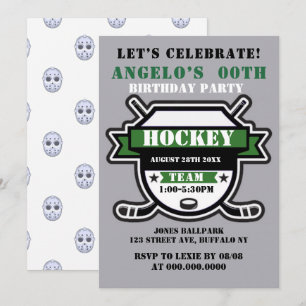 Invitan a partido de cumpleaños con tema de hockey
