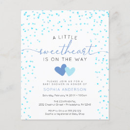 Invitar a volante de la invitación a la pequeña en