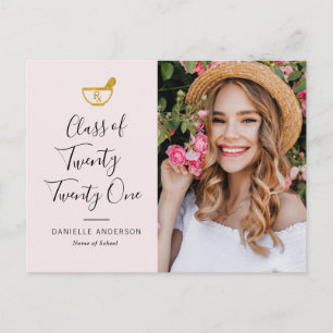 Invitat a invitación de grad de escritura blanca