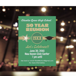 ¡Invítenlos! Postal de reunión de clase de cualqui