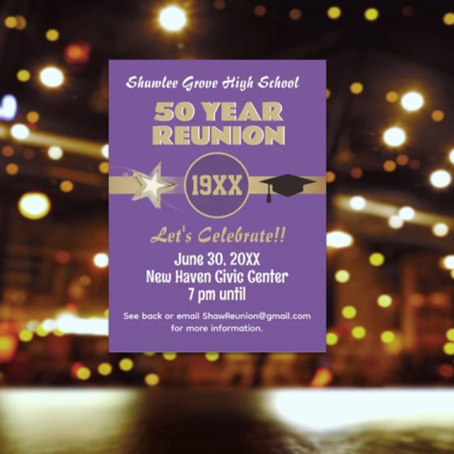 ¡Invítenlos! Postal de reunión de clase de cualqui (Subido por el creador)