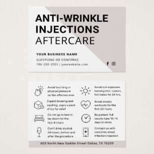 Inyecciones Anti-Arrugas Botox Tarjeta de postcuid