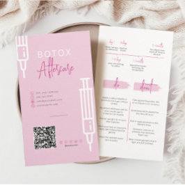 Inyecciones de Botox Después de la tarjeta de aten