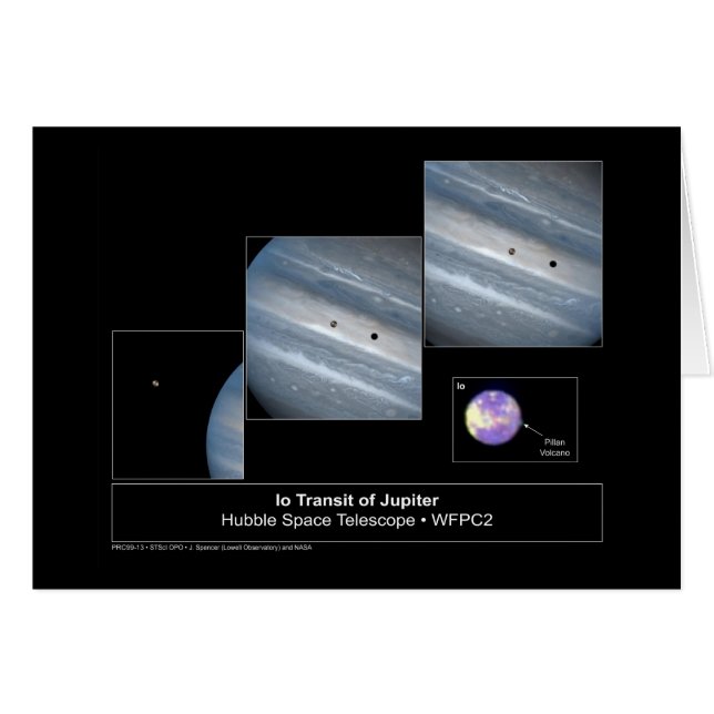 Io Jupiter Transit Hubble Telescope Photo (Anverso (Horizontal))