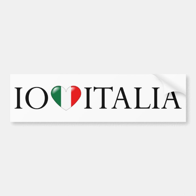 "Io pegatina del amo Italia" (Frente)
