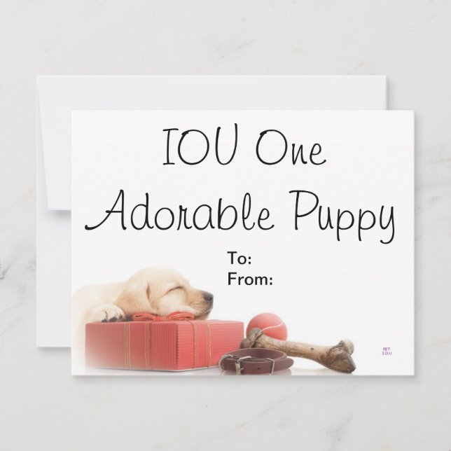 IOU One Adorable puppy (Anverso)