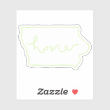 Iowa "Home" Pegatina