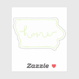 Iowa "Home" Pegatina