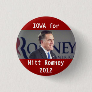 Iowa para el botón político 2012 de la foto de