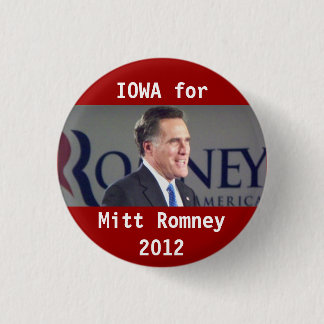 Iowa para el botón político 2012 de la foto de