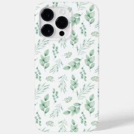 iPhone 11 Pro Max funda de patrones de hojas verde