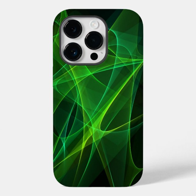 iphone 14 abstract black green fundas pro (Reverso )