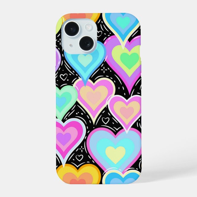 iPhone 15 Cases "Hearts" (Reverso )