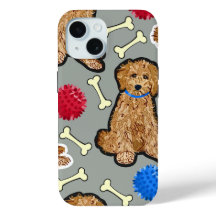 iPhone 15 funda Heavy Duty Goldendoodle