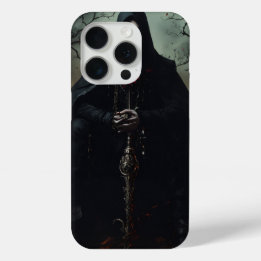 Iphone 15 Pro Funda con arte Metalizado de la muer