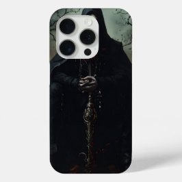 Iphone 15 Pro Funda con arte Metalizado de la muer