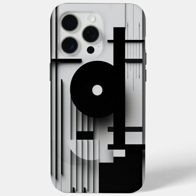 iPhone 15 pro max funda color blanco negro (Reverso )